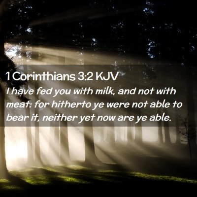 1 Corinthians 3:2 KJV Free Bible Images