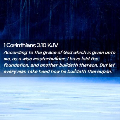 1 Corinthians 3:10 KJV Free Bible Images