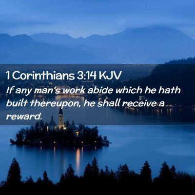 1 Corinthians 3:14 KJV Free Bible Images