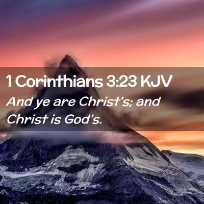 1 Corinthians 3:23 KJV Free Bible Images