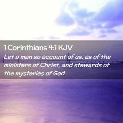 1 Corinthians 4:1 KJV Free Bible Images