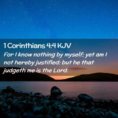 1 Corinthians 4:4 KJV Free Bible Images