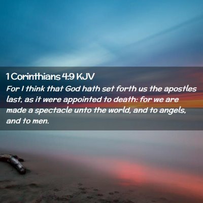 1 Corinthians 4:9 KJV Free Bible Images