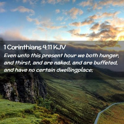 1 Corinthians 4:11 KJV Free Bible Images