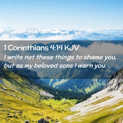 1 Corinthians 4:14 KJV Free Bible Images