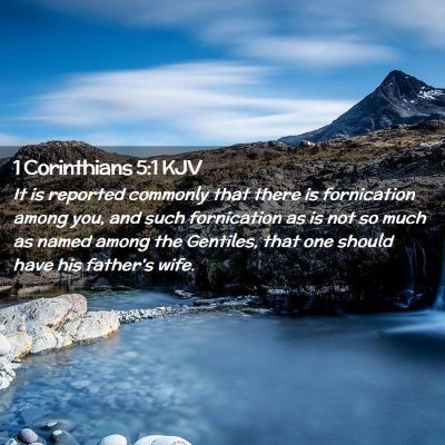 1 Corinthians 5:1 KJV Free Bible Images