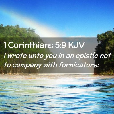 1 Corinthians 5:9 KJV Free Bible Images