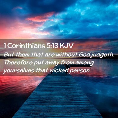 1 Corinthians 5:13 KJV Free Bible Images