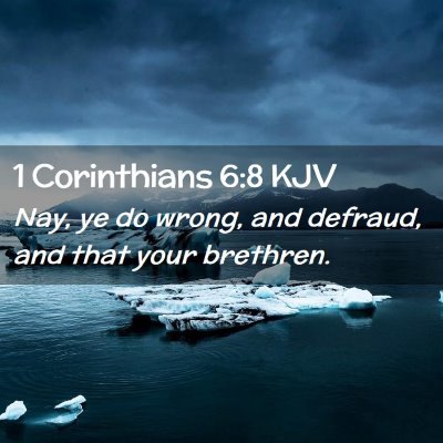 1 Corinthians 6:8 KJV Free Bible Images