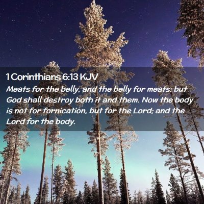 1 Corinthians 6:13 KJV Free Bible Images