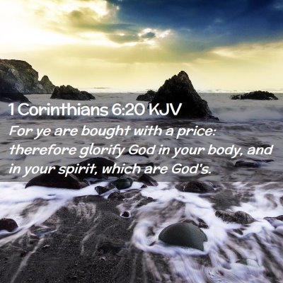 1 Corinthians 6:20 KJV Free Bible Images