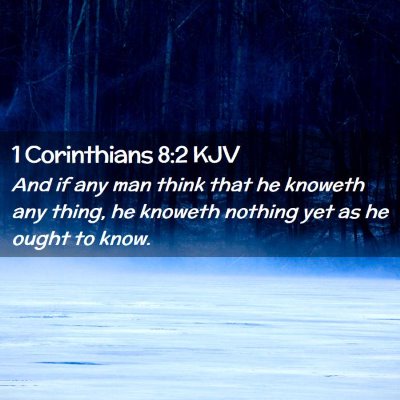 1 Corinthians 8:2 KJV Free Bible Images