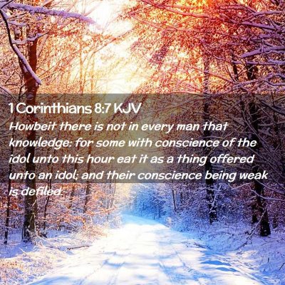 1 Corinthians 8:7 KJV Free Bible Images