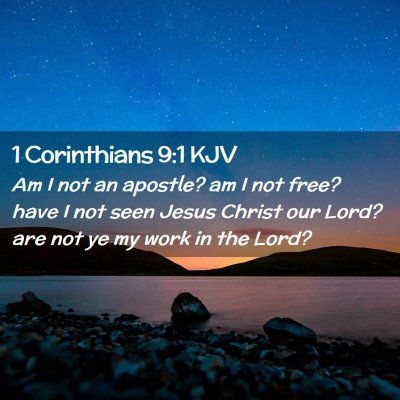 1 Corinthians 9:1 KJV Free Bible Images