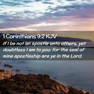 1 Corinthians 9:2 KJV Free Bible Images