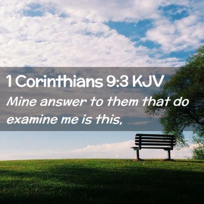 1 Corinthians 9:3 KJV Free Bible Images