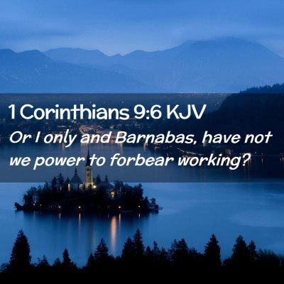 1 Corinthians 9:6 KJV Free Bible Images