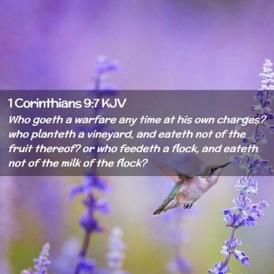 1 Corinthians 9:7 KJV Free Bible Images