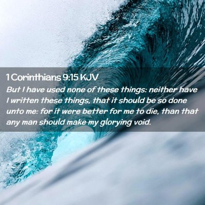 1 Corinthians 9:15 KJV Free Bible Images