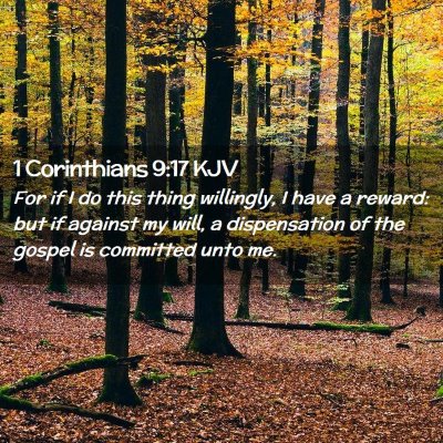 1 Corinthians 9:17 KJV Free Bible Images