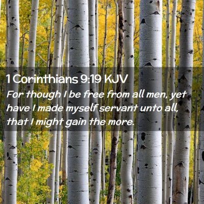 1 Corinthians 9:19 KJV Free Bible Images