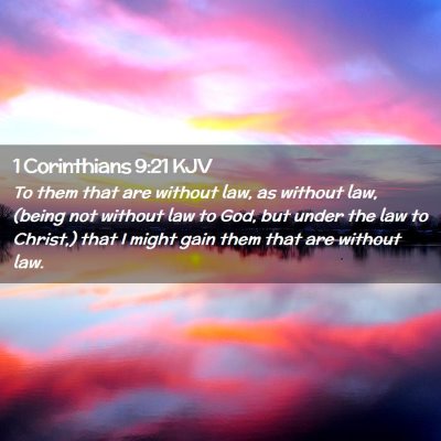 1 Corinthians 9:21 KJV Free Bible Images