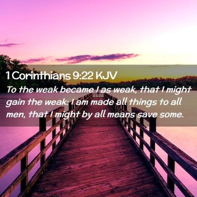 1 Corinthians 9:22 KJV Free Bible Images