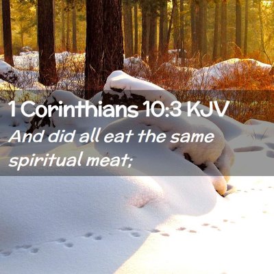 1 Corinthians 10:3 KJV Free Bible Images