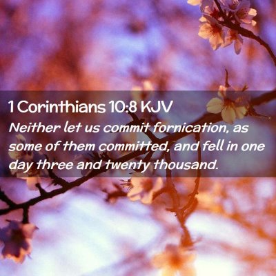 1 Corinthians 10:8 KJV Free Bible Images