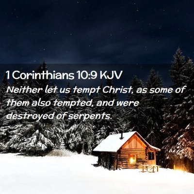 1 Corinthians 10:9 KJV Free Bible Images