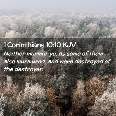 1 Corinthians 10:10 KJV Free Bible Images