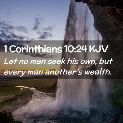 1 Corinthians 10:24 KJV Free Bible Images