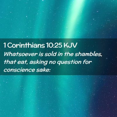 1 Corinthians 10:25 KJV Free Bible Images