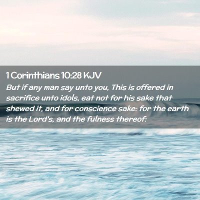 1 Corinthians 10:28 KJV Free Bible Images