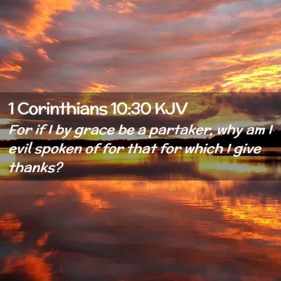 1 Corinthians 10:30 KJV Free Bible Images