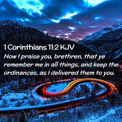 1 Corinthians 11:2 KJV Free Bible Images