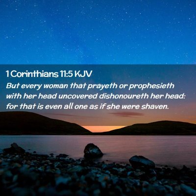 1 Corinthians 11:5 KJV Free Bible Images