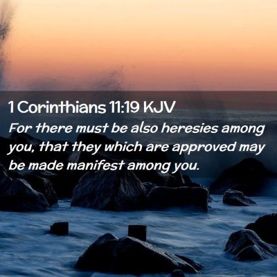 1 Corinthians 11:19 KJV Free Bible Images