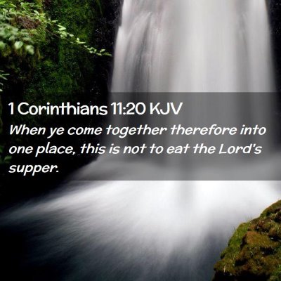 1 Corinthians 11:20 KJV Free Bible Images