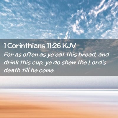 1 Corinthians 11:26 KJV Free Bible Images