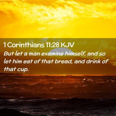 1 Corinthians 11:28 KJV Free Bible Images