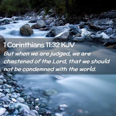 1 Corinthians 11:32 KJV Free Bible Images