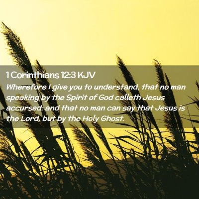 1 Corinthians 12:3 KJV Free Bible Images