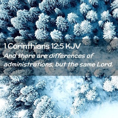 1 Corinthians 12:5 KJV Free Bible Images