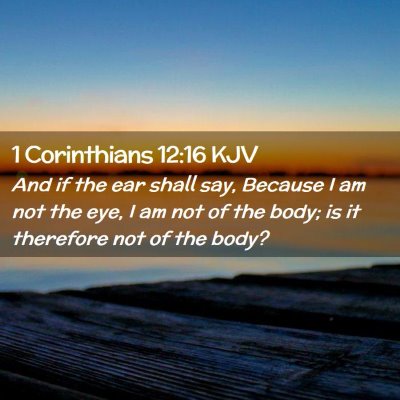 1 Corinthians 12:16 KJV Free Bible Images