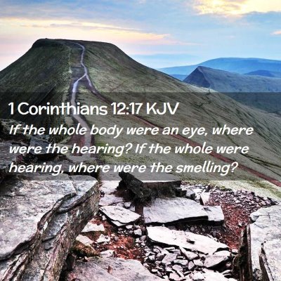 1 Corinthians 12:17 KJV Free Bible Images