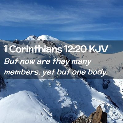 1 Corinthians 12:20 KJV Free Bible Images