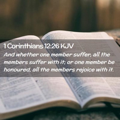 1 Corinthians 12:26 KJV Free Bible Images