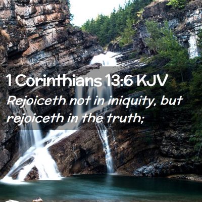 1 Corinthians 13:6 KJV Free Bible Images