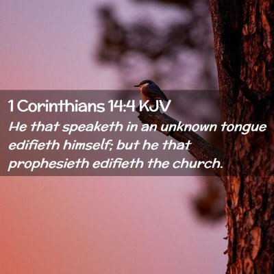 1 Corinthians 14:4 KJV Free Bible Images